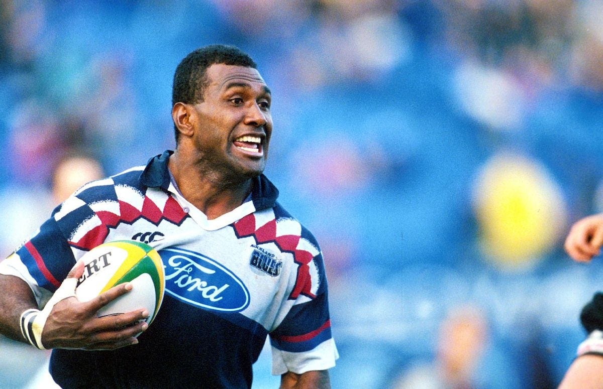 1998 Canterbury Auckland Blues Temex rugby jersey